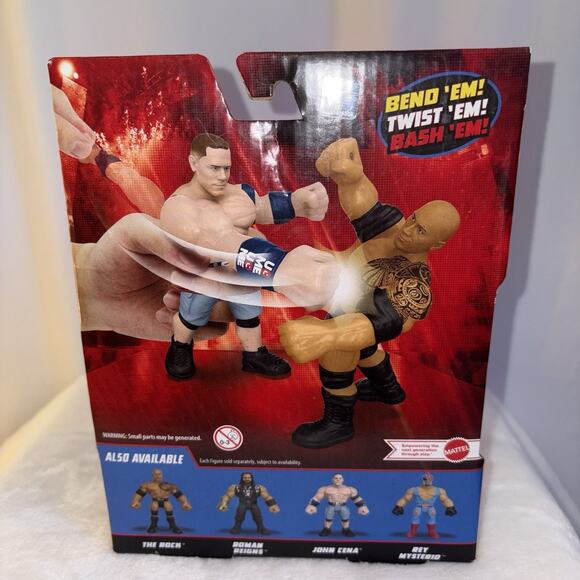 WWE Bend ‘N Bash Action Figure: JOHN CENA 2022 Mattel NEW - Picture 4 of 5